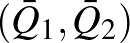 $(\bar Q_1,\bar Q_2)$