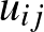 $u_{ij}$