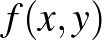 $f(x,y)$