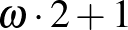 $\omega\cdot 2+1$