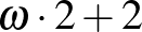 $\omega\cdot 2+2$