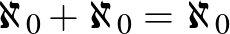 $\aleph_0+\aleph_0=\aleph_0$