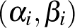 $(\alpha_i,\beta_i)$