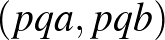 $(pqa,pqb)$