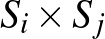 $S_i\times S_j$