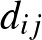 $d_{ij}$