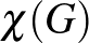$\chi(G)$
