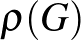 $\rho(G)$