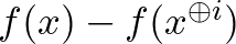 $f(x)- f(x^{\oplus i})$