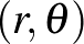 $(r, \theta)$