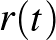 $r(t)$