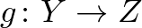 $g\colon Y\to Z$