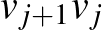 $v_{j+1}v_j$