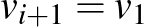 $v_{i+1}=v_1$