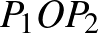 $P_1OP_2$
