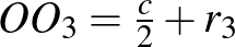 $OO_{3}=\frac{c}{2}+r_{3}$