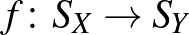 $f\colon S_X\to S_Y$