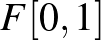 $F[0,1]$