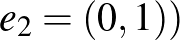 $e_2=(0,1))$
