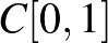 $C[0,1]$