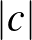 $\vert c\vert$