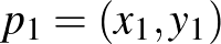 $p_1=(x_1,y_1)$
