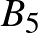 $\displaystyle B_5$