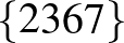 $\{2 3 6 7\}$