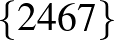 $\{2 4 6 7\}$
