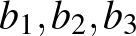 $b_1,b_2,b_3$