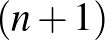$(n+1)$