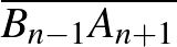 $\overline{B_{n-1} A_{n+1}}$