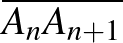 $\overline{A_n A_{n+1}}$