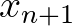 $\displaystyle x_{n+1}$