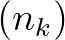 $(n_k)$
