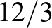 $12/3$
