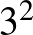 $3^2$