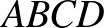 \bgroup\color{black}$ ABCD$\egroup