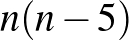 $n(n-5)$