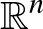 $\mathbb{R}^n$
