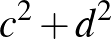$c^2+d^2$