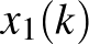 $x_1(k)$