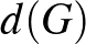 $d(G)$